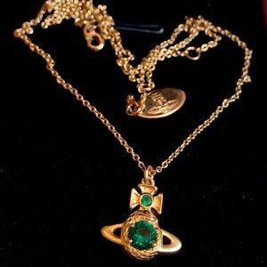 Vivienne Westwood Emerald Ouroboros Pendent